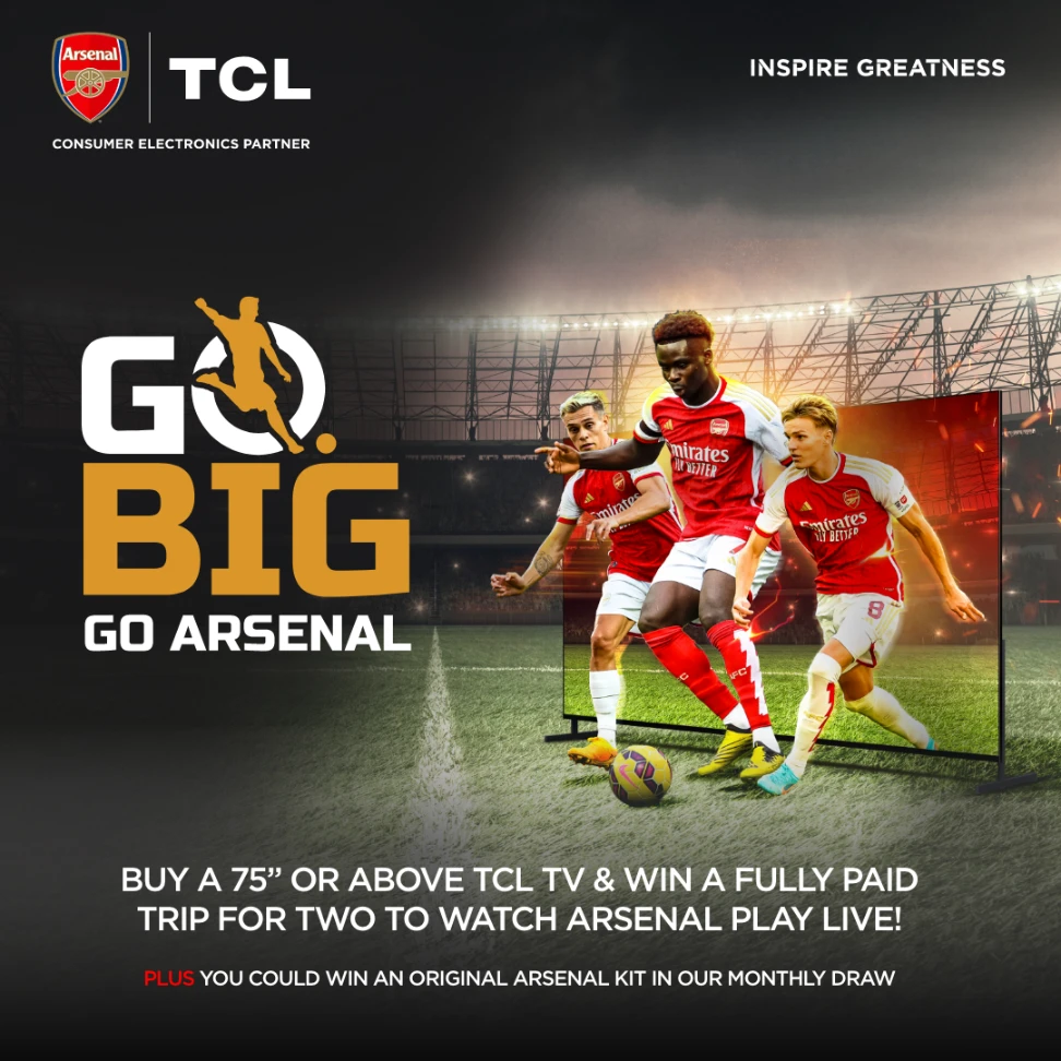 Go Big, Go Arsenal – TCL x Arsenal FC retail activation gallery image 1
